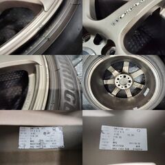 タイヤ走行短め【BS NH200 215/45R17】夏タイヤ【WORK EMOTION XT7 エモーション 17インチ 8J/9J5HPCD114.3+42/+38】23年 ドリフト(MTA129)クレジットカード QRコード決済可能の画像