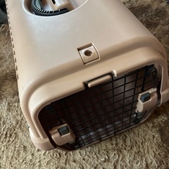 リッチェル キャンピングキャリーダブルドア 小型犬・猫用 ダークブラウン Mサイズの画像