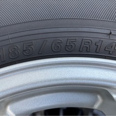 タイヤ付きアルミホイール　4本セット　185/65r14の画像