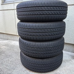 タイヤ付きアルミホイール　4本セット　185/65r14の画像