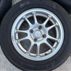 タイヤ付きアルミホイール　4本セット　185/65r14の画像