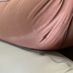 1度体験するとやみつき🤤ジャンボビーズクッション🫧汚れあり💦体にフィットするクッションソファー茶色の画像