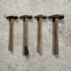 木製ハンドルハンマー4本セットの画像