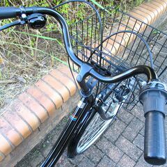 中古自転車 SLICK ママチャリ 自転車 6段ギア 26インチ LEDライト ブラック 通勤 通学 近所のお出掛けなどにの画像
