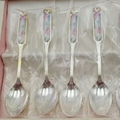 贈り物　スプーン　未使用　6本セット　ステンレス　食器　カトラリー　箱付きの画像
