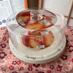 【決まりました)】ケーキ回転台&カバーセットの画像