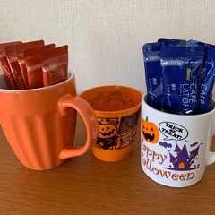 ハロウィンカップ　オレンジマグカップ の画像