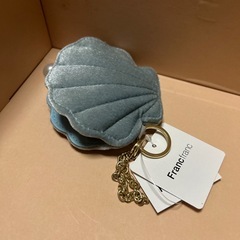 francfrancフランフラン／バッグチャームエコバッグ シェル ミント　貝殻の画像