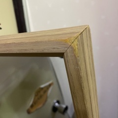中古　全身鏡　ミラー　木目調の画像