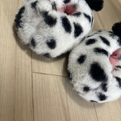 新品　ダルメシアン柄　家用　スリッパ　14cm -　17cm　の画像