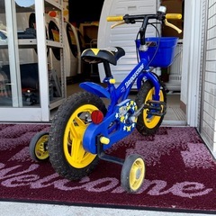 【超美品‼️】BRIDGESTONE ブリヂストン トイランドスタンダード 幼児用自転車 子ども 補助輪付き 12インチ ブルー♪の画像