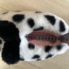 新品　ダルメシアン柄　家用　スリッパ　14cm -　17cm　の画像