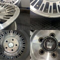 【旧車ホイール】TOYOTA トヨタ 120系クラウン 純正ホイール 14インチ 4本 5.5J5HPCD114.3+27　(MHE216MYR)クレジットカード QRコード決済可能の画像