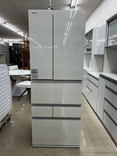 6ドア冷蔵庫　TOSHIBA    GR-W550FZ    一年保証