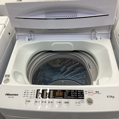 ⭐️春日市⭐️4.5Kg洗濯機⭐️ H isense⭐️2023年式⭐️1〜２人用⭐️ HＷ- K45 E⭐️定価23,400円⭐️No5077の画像