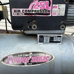 エアーコンプレッサー　25L タンク　AC100Vの画像