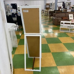 R83  アンティーク白色ミラーの画像
