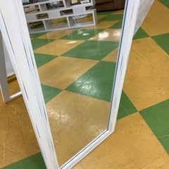 R83  アンティーク白色ミラーの画像