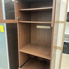 【ジャングルジャングル和歌山店】【Wa3134】食器棚　ブラウン　リユースショップ リサイクルショップ 中古家具 中古家電 中古自転車 古着 冷蔵庫 洗濯機 エアコン 電子レンジ テレビ オフィス家具 ヴィンテージ アンティーク 和歌山市 岩出市 海南市 岬町 和歌山 大阪の画像