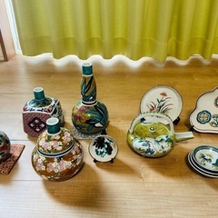 【値下げ】九谷焼 酒器 茶器 皿 カップ セット の画像