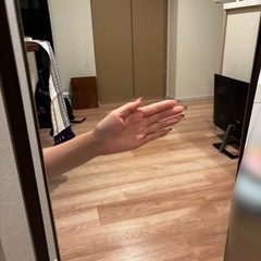 【値引き歓迎】157cm全身鏡ブラウンの画像