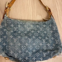 ルイヴィトン LOUISVUITTON デニム モノグラム バッグバギーPMの画像