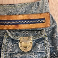 ルイヴィトン LOUISVUITTON デニム モノグラム バッグバギーPMの画像