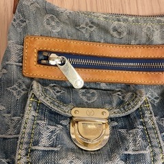 ルイヴィトン LOUISVUITTON デニム モノグラム バッグバギーPMの画像