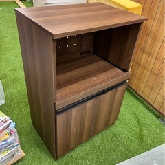 WYM ワールド レンジボード キッチン収納　木製レンジボード　ウォルナットの画像
