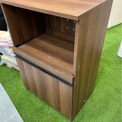 WYM ワールド レンジボード キッチン収納　木製レンジボード　ウォルナットの画像