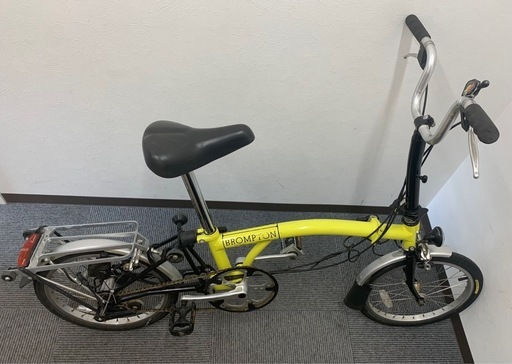 ブロンプトン（BROMPTON）」イエロー 黄色　折りたたみ自転車
