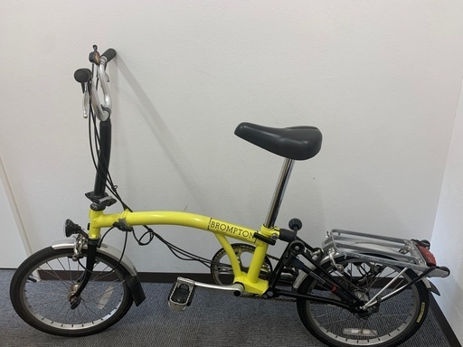 ブロンプトン（BROMPTON）」イエロー 黄色　折りたたみ自転車