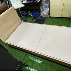 格安★ニトリ シングルベットフレーム マットレスセット　の画像
