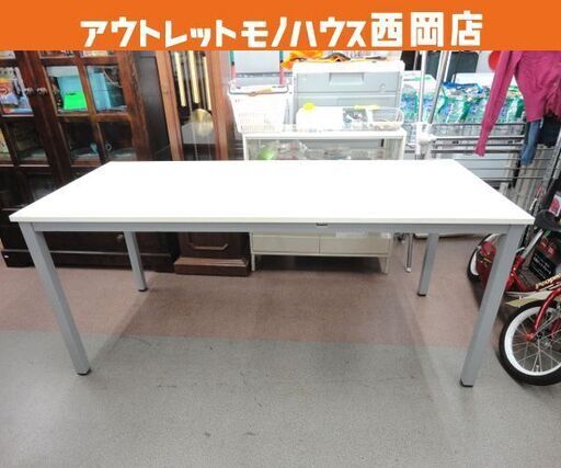 大型 フリーデスク 幅160㎝×奥行70㎝×高さ70㎝ サンワサプライ パソコンデスク オフィスデスク 会議テーブル 机 西岡店