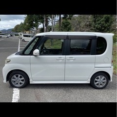 タントカスタム　RS　ターボ　パール　FF 地デジ　Bluetooth 全コミの画像