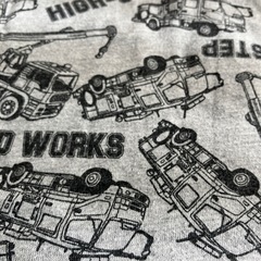【DENIMFACTORY】重ね着風働く車プリントロンT【120】の画像