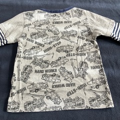 【DENIMFACTORY】重ね着風働く車プリントロンT【120】の画像