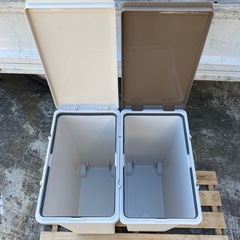 中古　ゴミ箱　ブラウン　ホワイト　まとめての画像