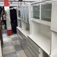 ⭐️春日市⭐️二面レンジボード⭐️NI T OR I⭐️ニトリ⭐️シンプル⭐️白色⭐️定価79,990円⭐️No2072の画像