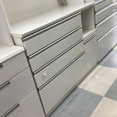 ⭐️春日市⭐️二面レンジボード⭐️NI T OR I⭐️ニトリ⭐️シンプル⭐️白色⭐️定価79,990円⭐️No2072の画像