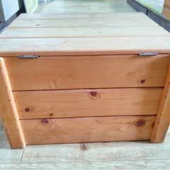 木製　収納BOXの画像