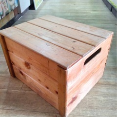 木製　収納BOXの画像