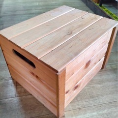 木製　収納BOXの画像