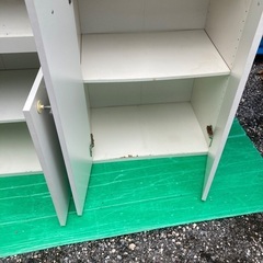 食器棚　２つセット　白の画像