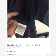 ポンチョコートの画像