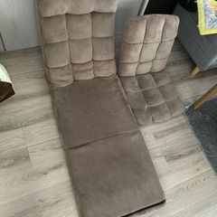 タンスのゲン 座椅子 2個 まとめ売り グレージュの画像