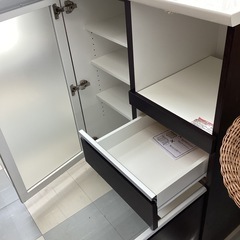 ⭐️春日市⭐️キッチンカウンター⭐️NI TO RI⭐️ニトリ⭐️メラミン天板⭐️収納⭐️定価44,990円⭐️No2083の画像