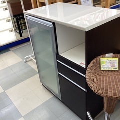 ⭐️春日市⭐️キッチンカウンター⭐️NI TO RI⭐️ニトリ⭐️メラミン天板⭐️収納⭐️定価44,990円⭐️No2083の画像