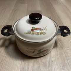未使用品 富士琺瑯 
両手ホーロー鍋・片手ホーロー鍋セットの画像