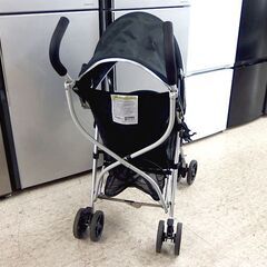 バギー 生後7～36ヶ月まで ベビーカー 西松屋 スマートエンジェル バギーfanロングプラス 401C ブラック×シルバー 折りたたみ 札幌市北区屯田店の画像